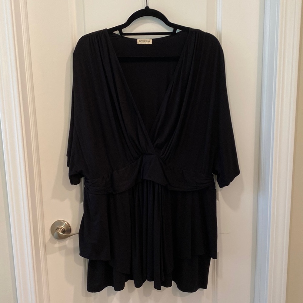 Kiyonna promenade black top size 2X